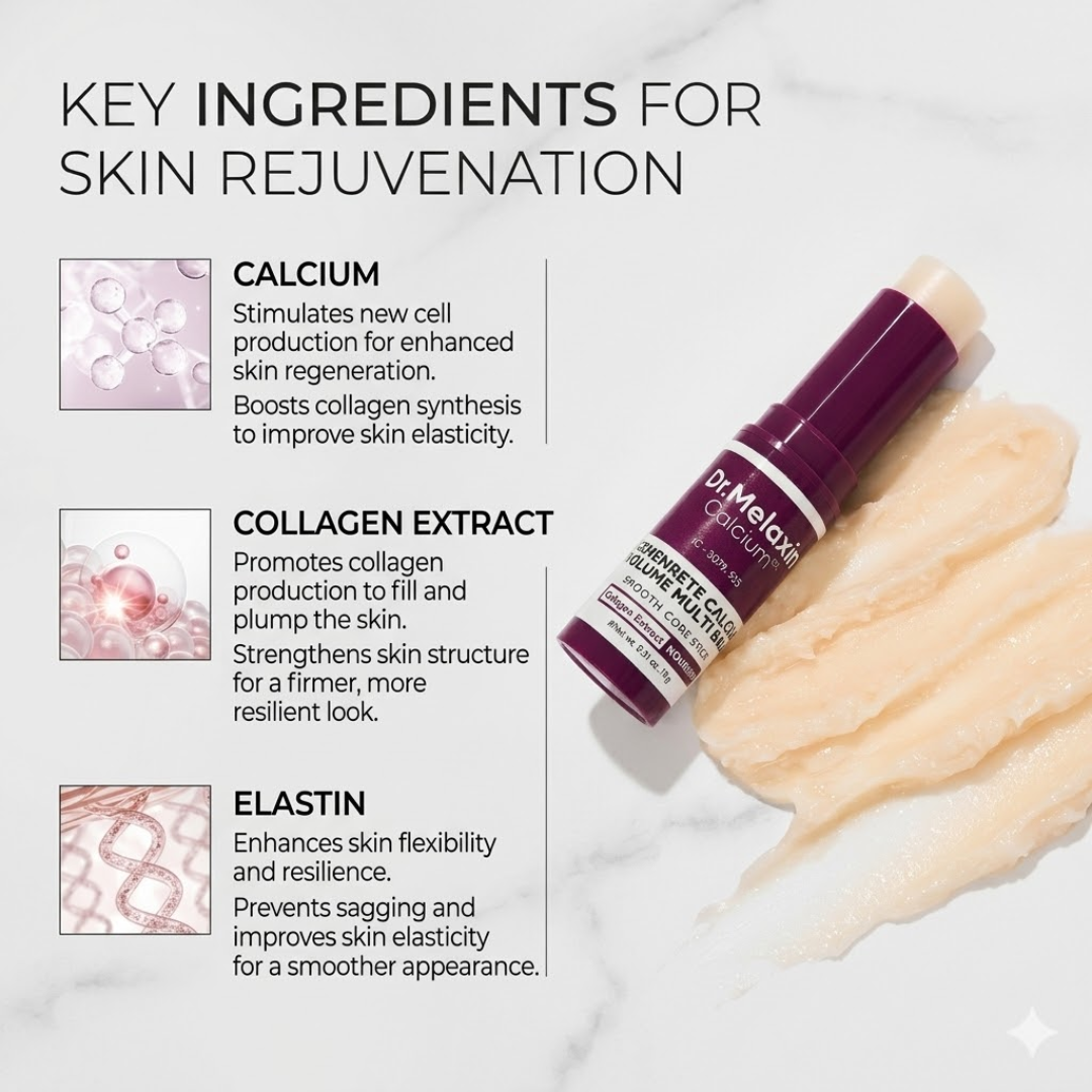 Dr. Melaxin Calcium & Collagen Balm Stick | Repair Wrinkles & Repair Skin Cells